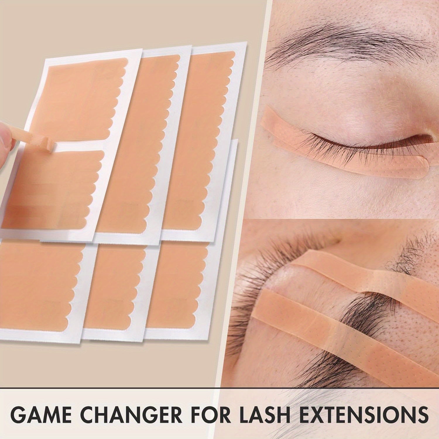 20 Sheets (320pcs) Eyelash Extension Tape Lash Tape for Eyelash Extensions Sensitive Under Eye Tape Breathable Micropore Tape for Individual Eyelash Extension Supplies